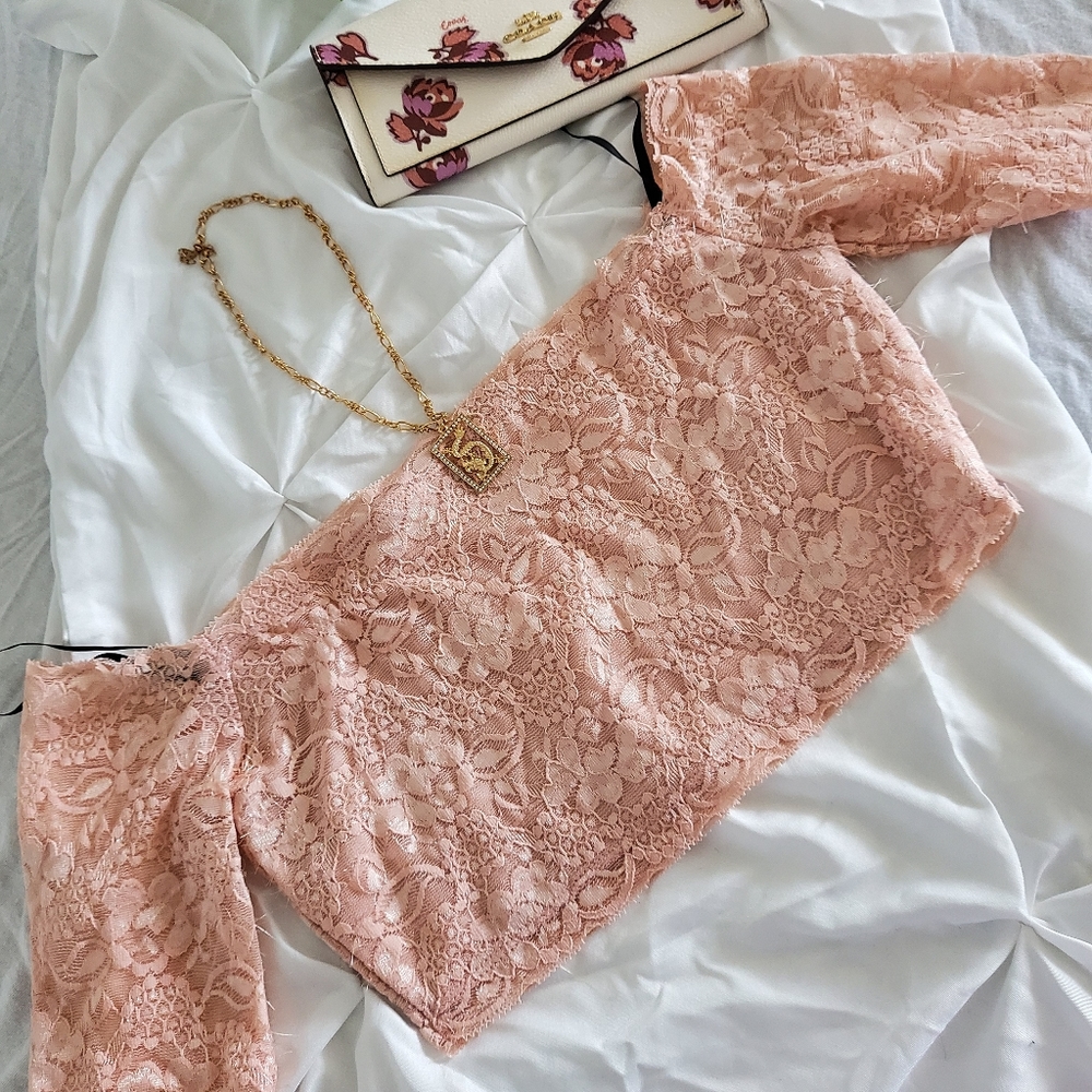 Pink Off Shoulder